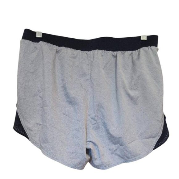 Under Armour Shorts Gray with Blue Outline Has under Briefs Heat Gear Loose fit - Picture 2 of 7